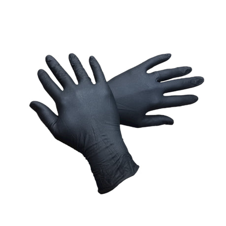 Black Nitrile Gloves - Powder Free (50 Pairs)